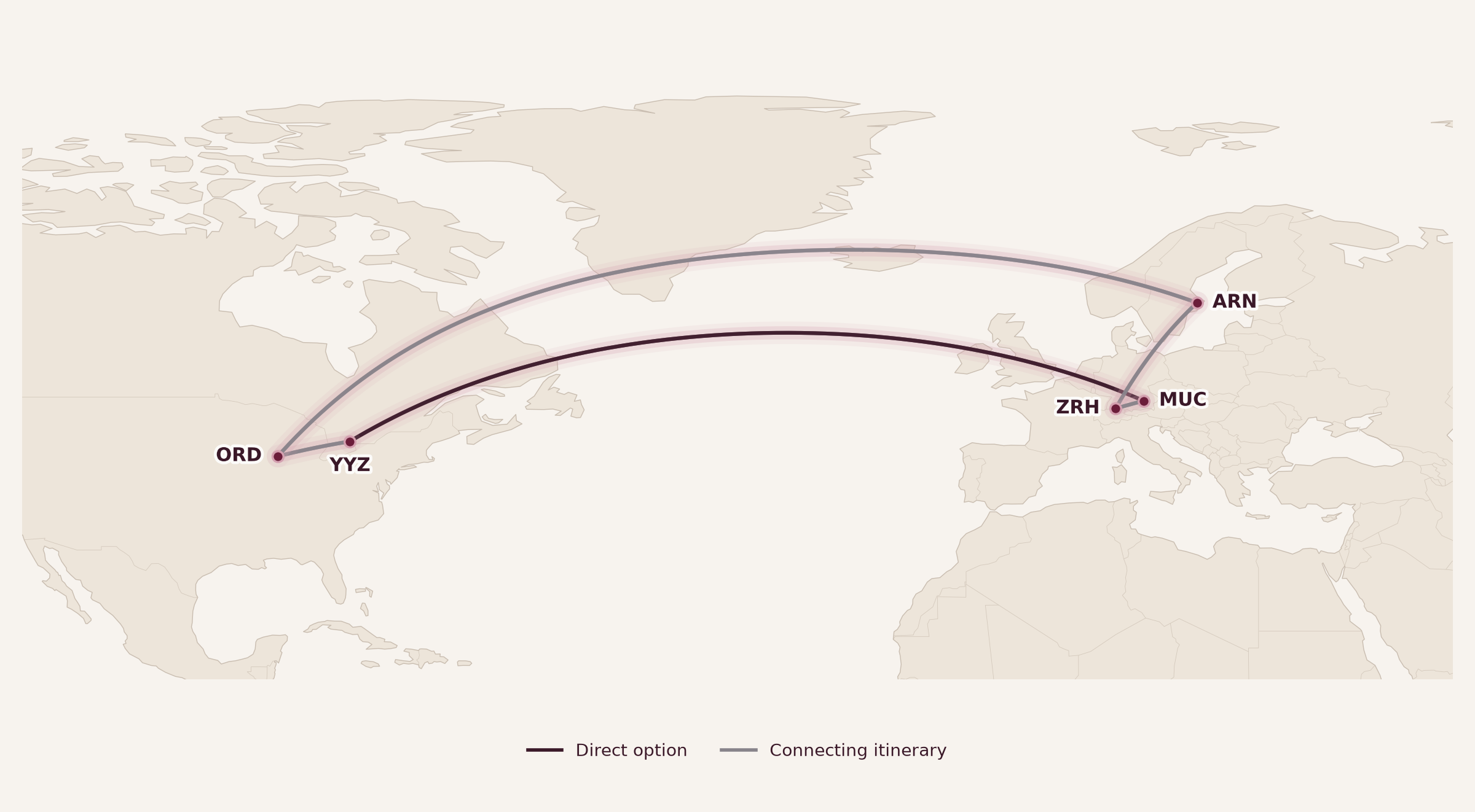 Map for United MileagePlus Changes: What Does This Mean for Air Canada?