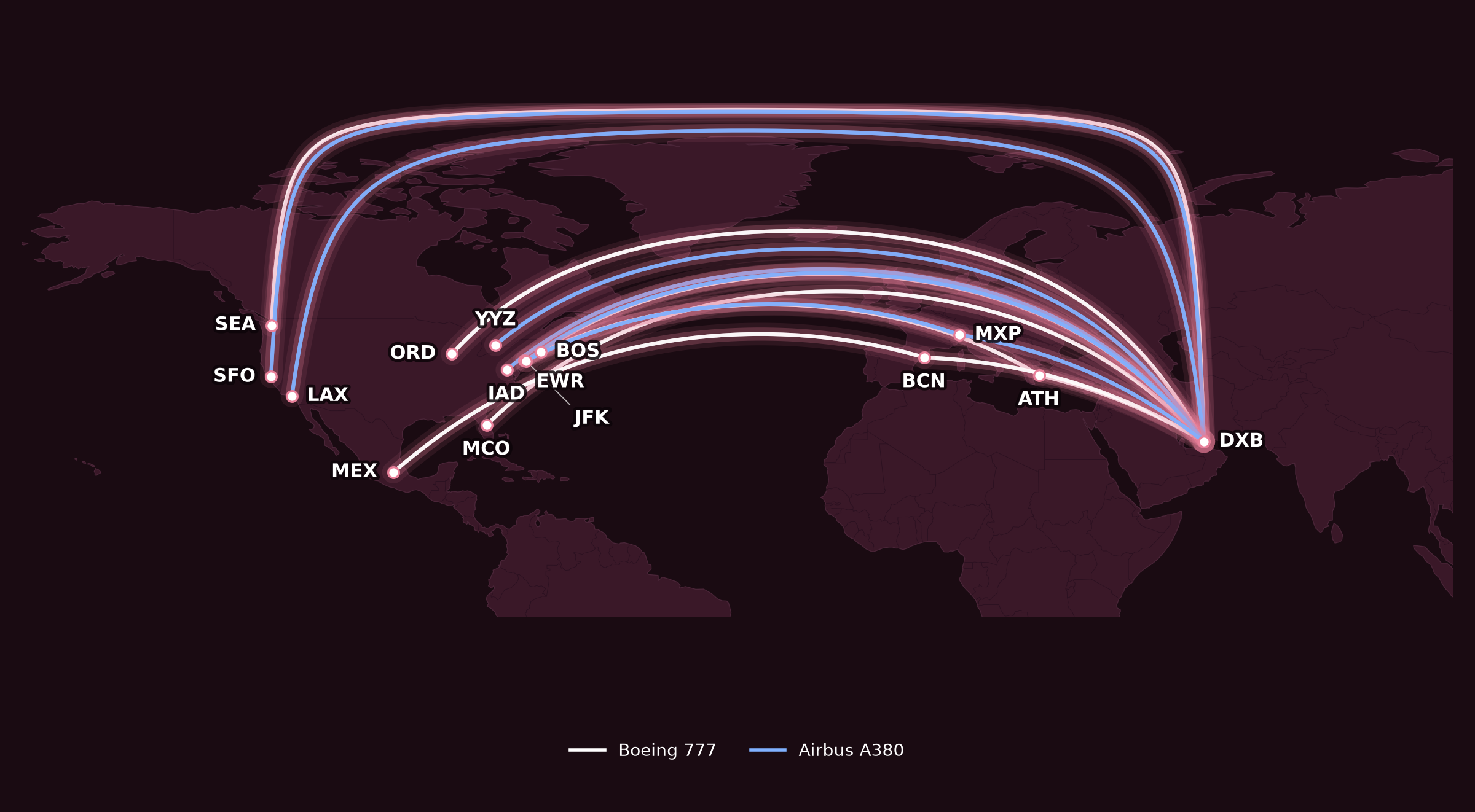 Map for The Complete Guide to Emirates First Class
