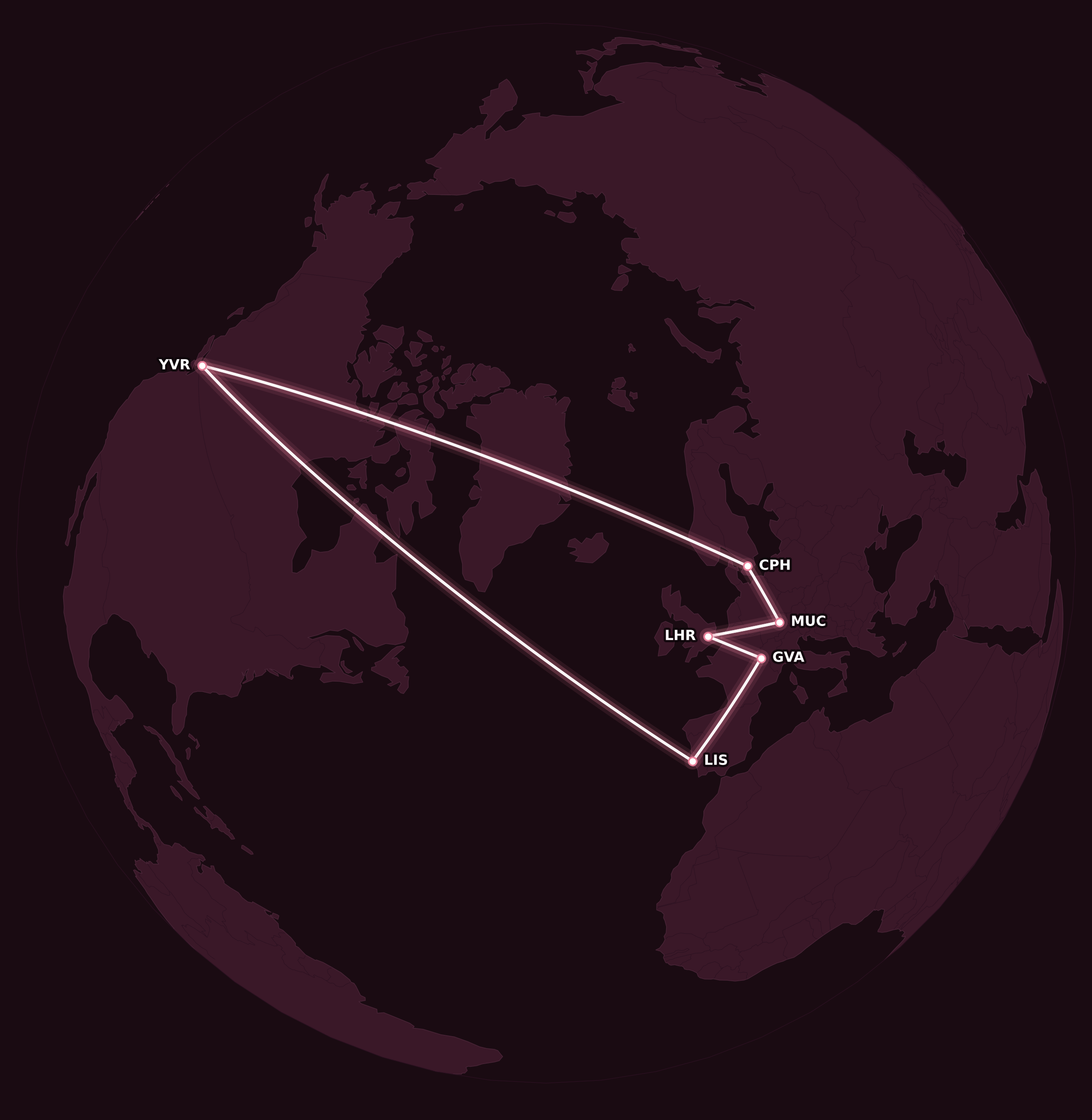 Map for Airline Secrets: What Are Nested Trips?