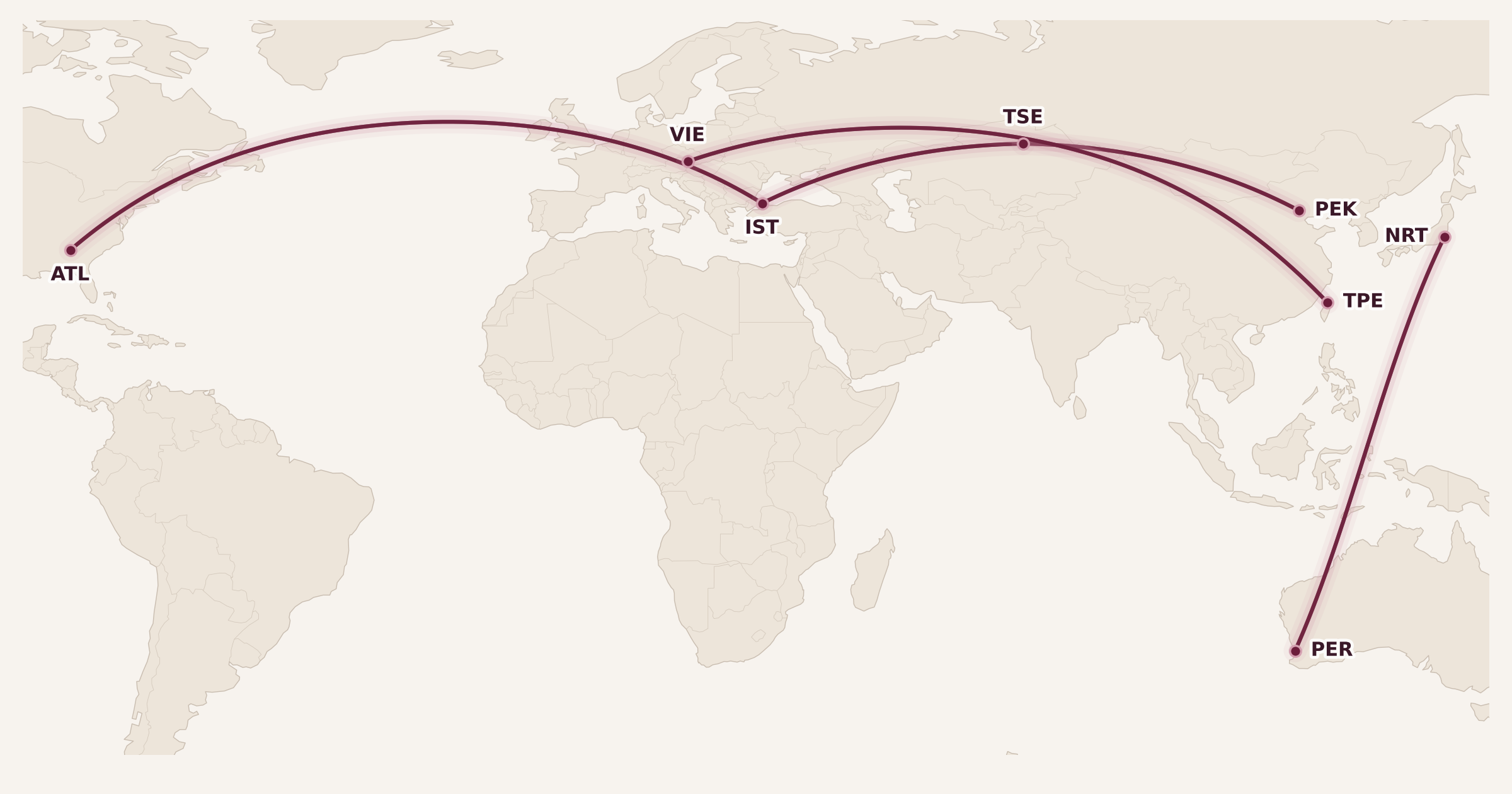 Map for Analyzing My Next Big Aeroplan Mini-RTW