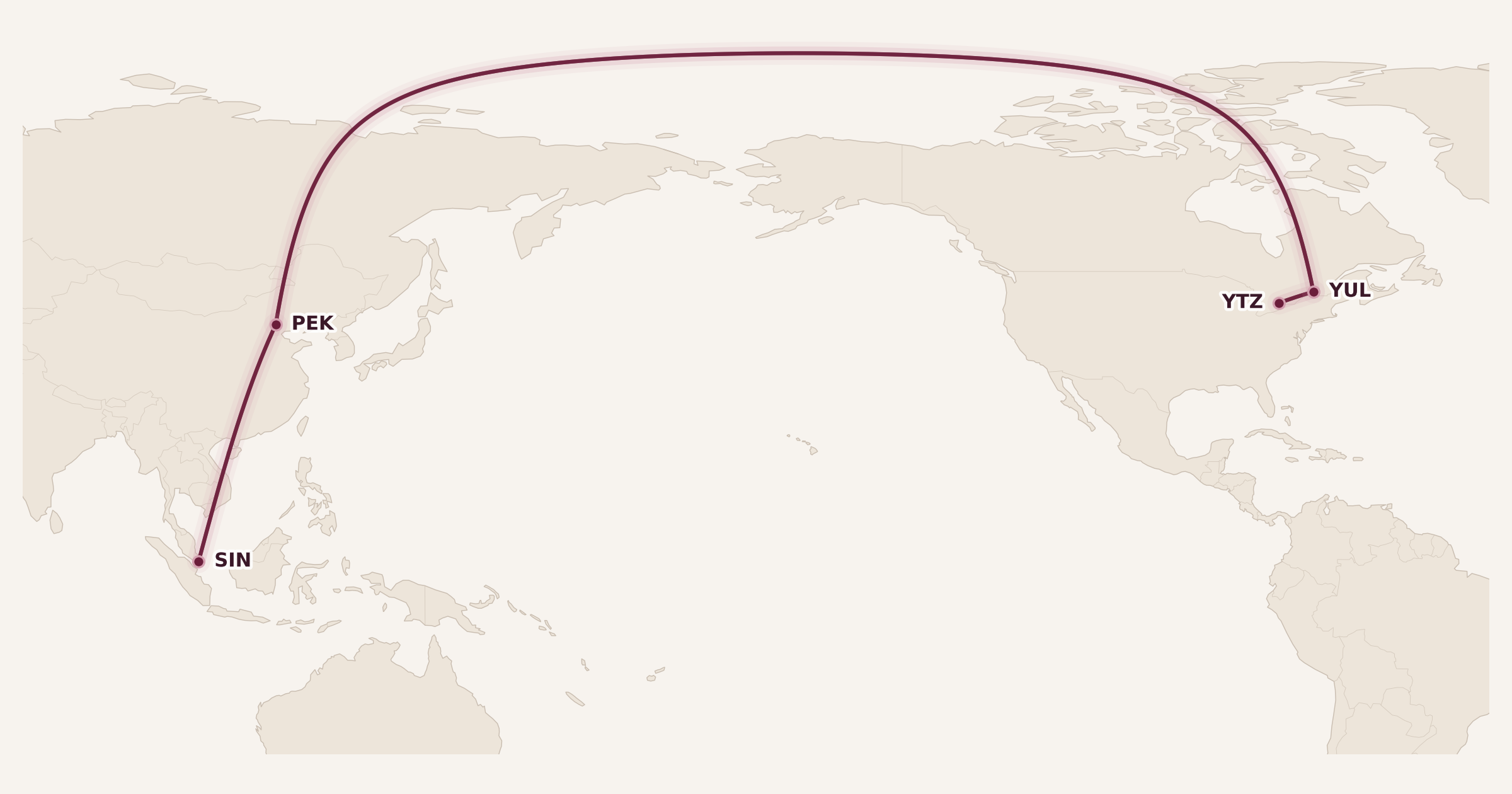 Map for Booked: A Luxury Hotel World Tour