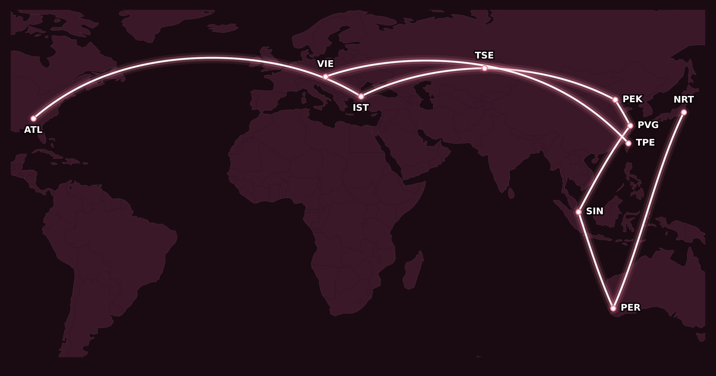 Map for Analyzing My Next Big Aeroplan Mini-RTW