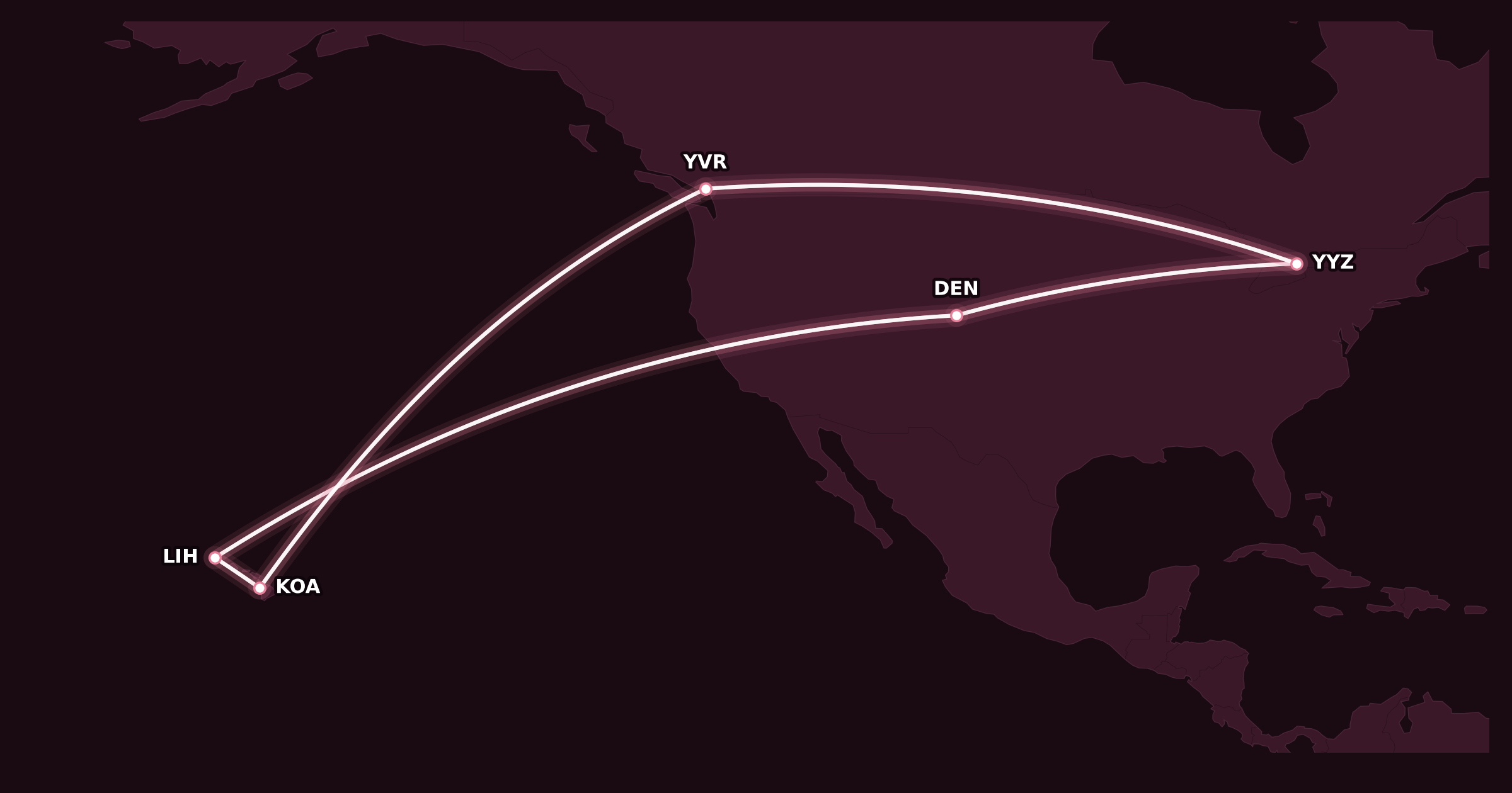 Map for How My Family Travelled to Hawaii for Cheap