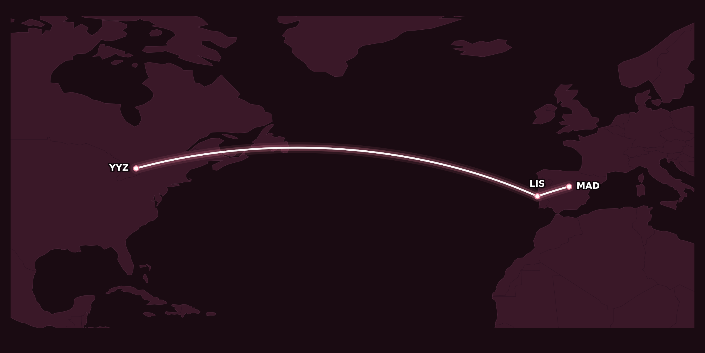 Map for Understanding the Aeroplan Flight Reward Chart