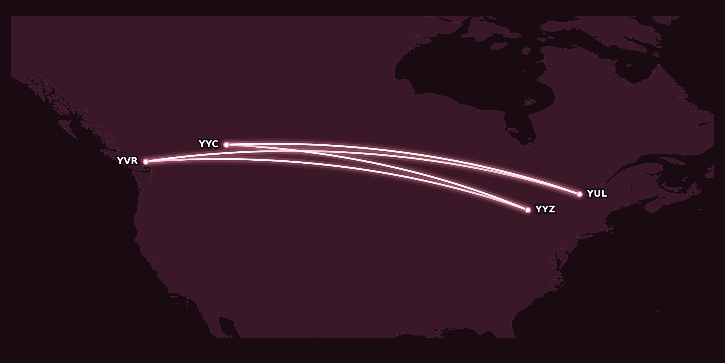 Map for The Complete Guide to Air Canada Business Class