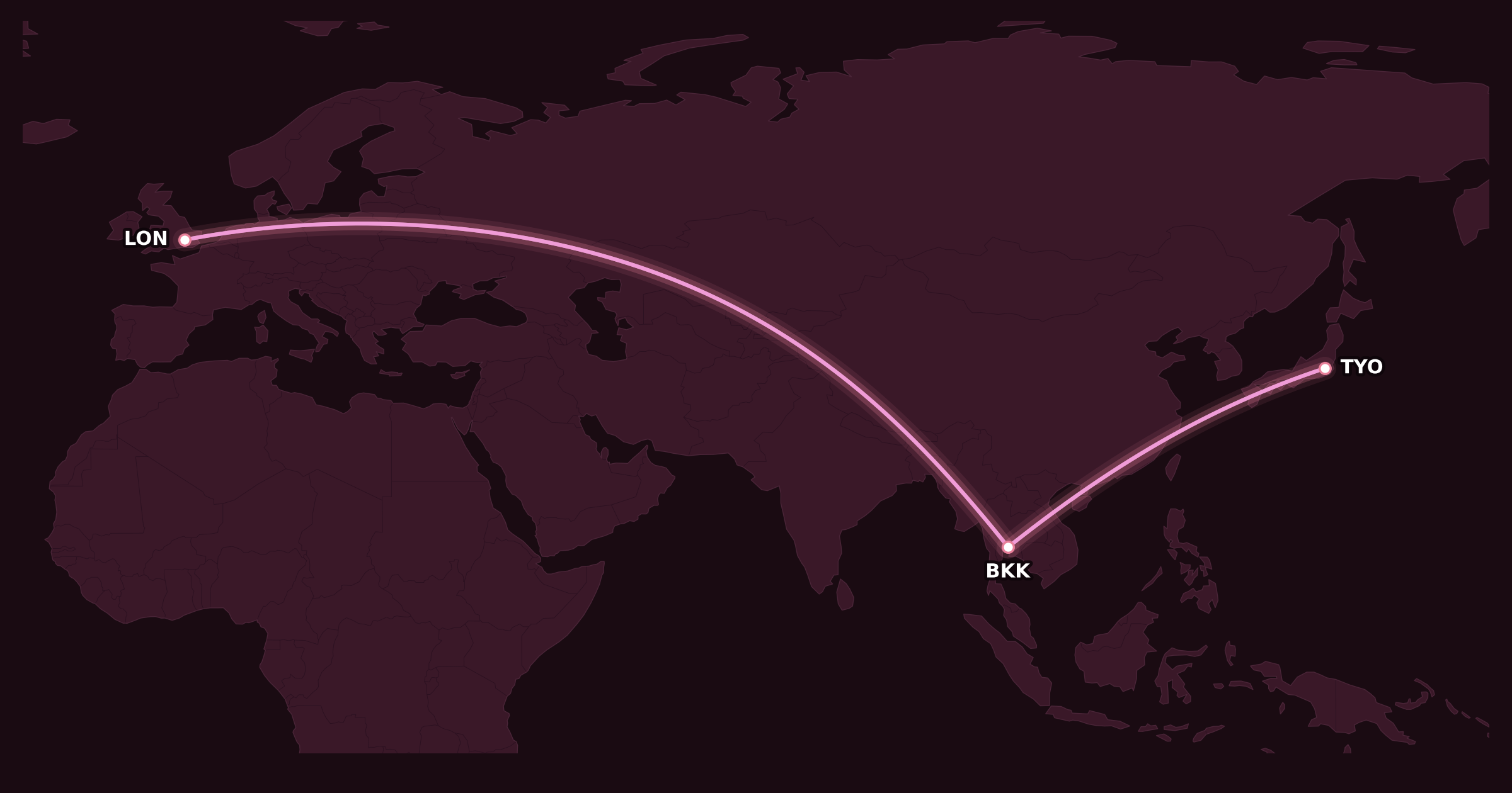 Map for What’s the Best Aeroplan First Class Redemption?