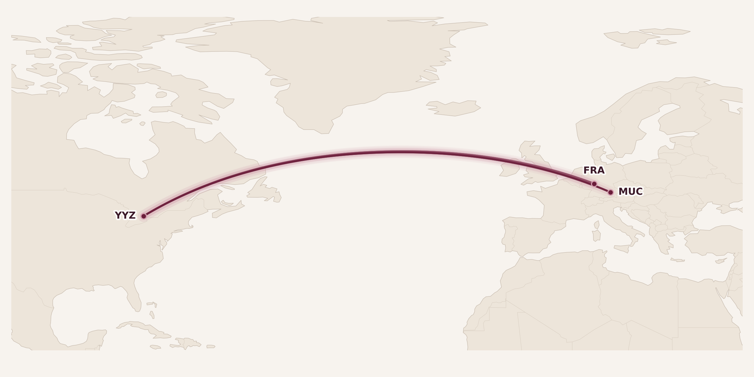 Map for Understanding the Aeroplan Flight Reward Chart