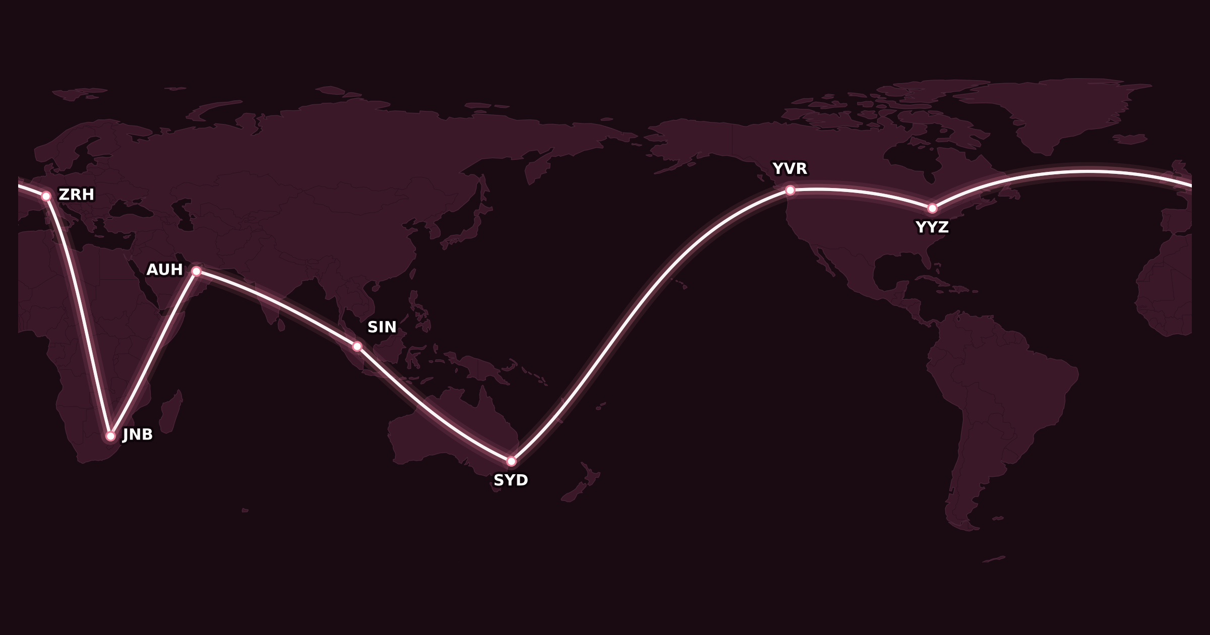 Map for How to Book Complex Trips with Aeroplan