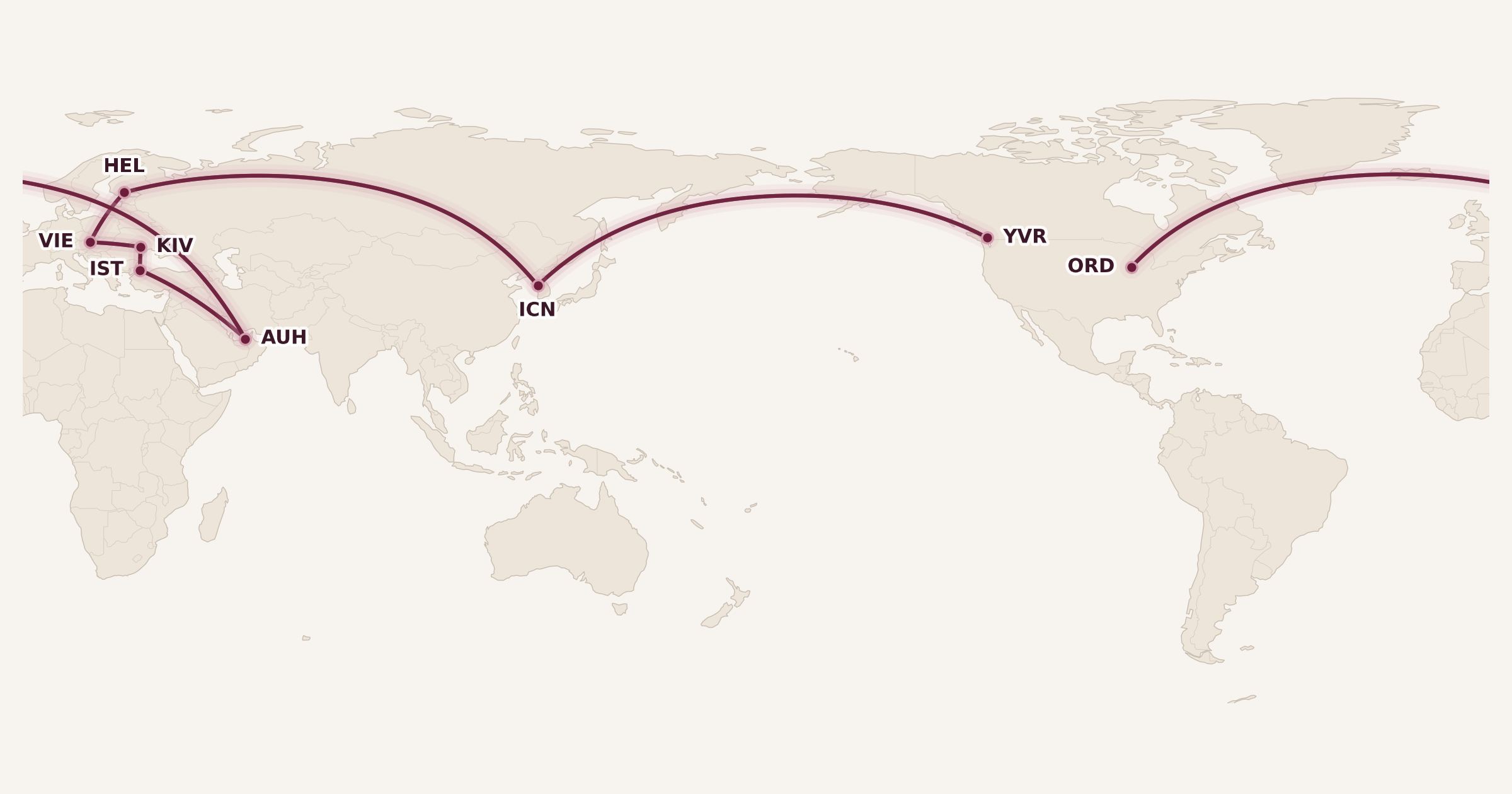 Map for How to Book Complex Trips with Multiple Points Currencies