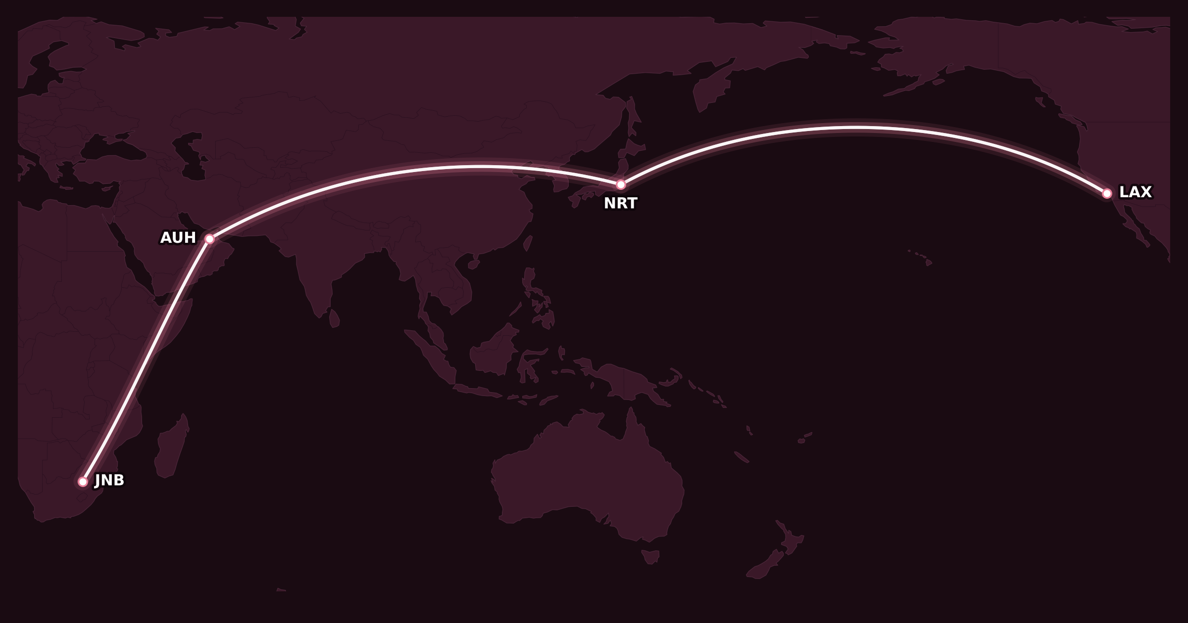 Map for How to Book Complex Trips with Aeroplan