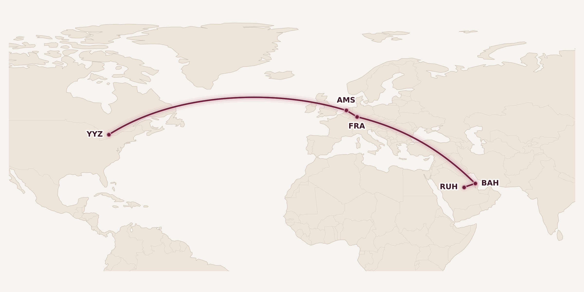 Map for Booked: Flying Dutchman, Bahraini, and Omani