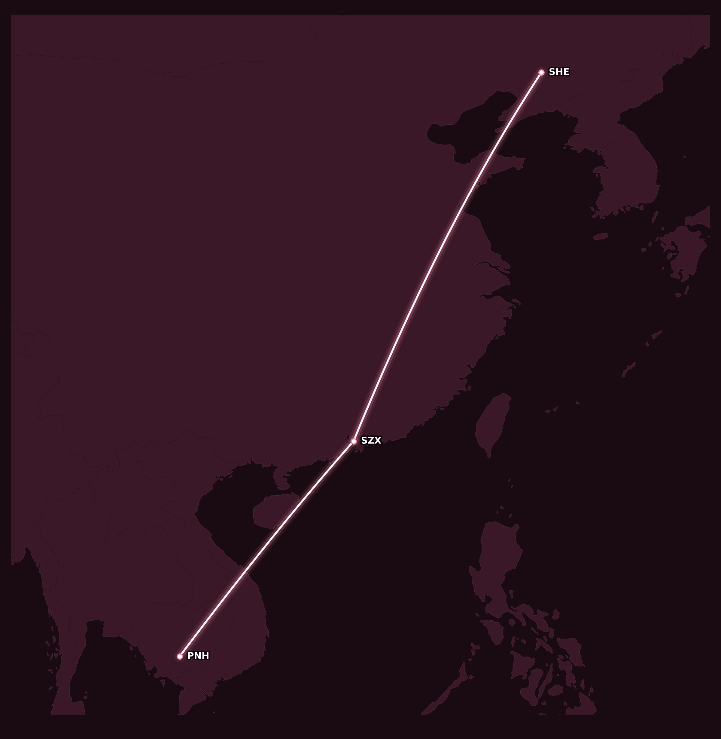 Map for Booked: Summer in Asia