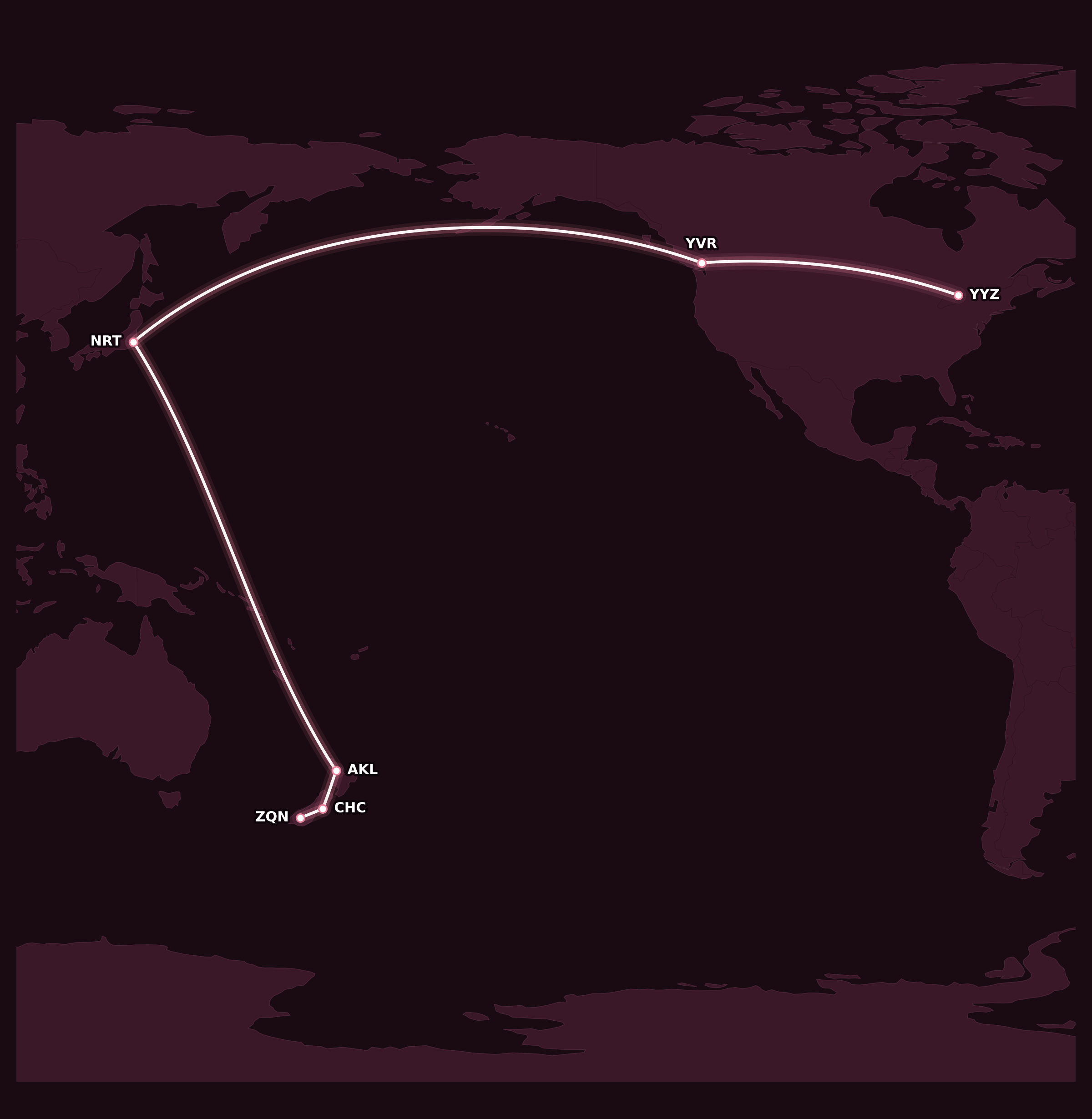 Map for Booked: Aloha, Bula, and Kia Ora