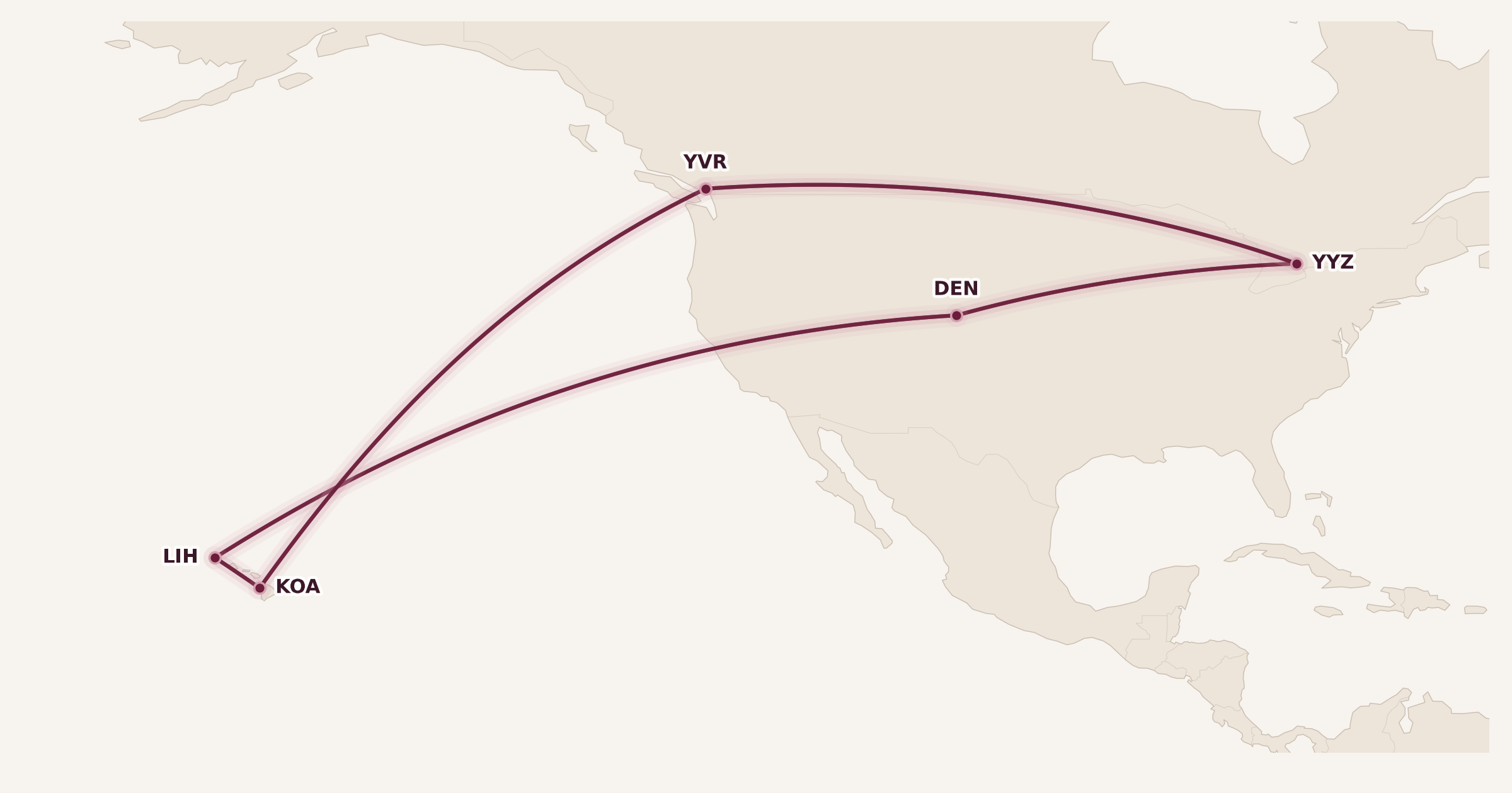 Map for How My Family Travelled to Hawaii for Cheap