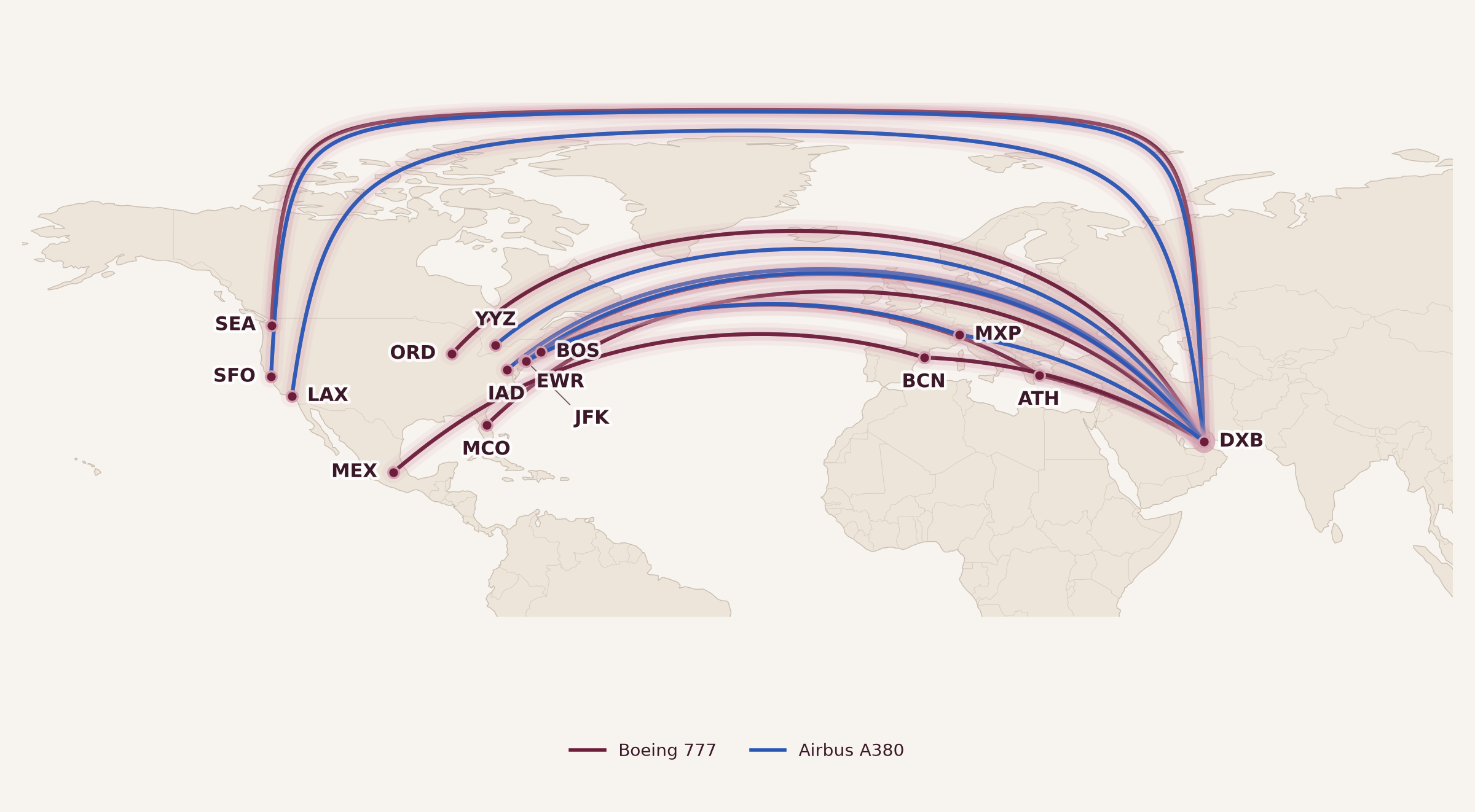 Map for The Complete Guide to Emirates First Class