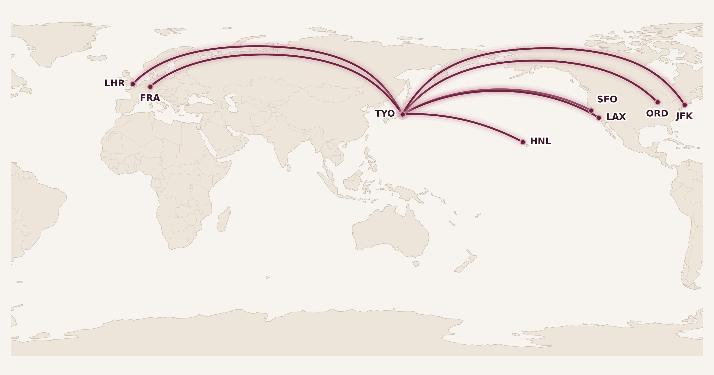 Map for Head-to-Head: ANA First Class vs. Japan Airlines First Class