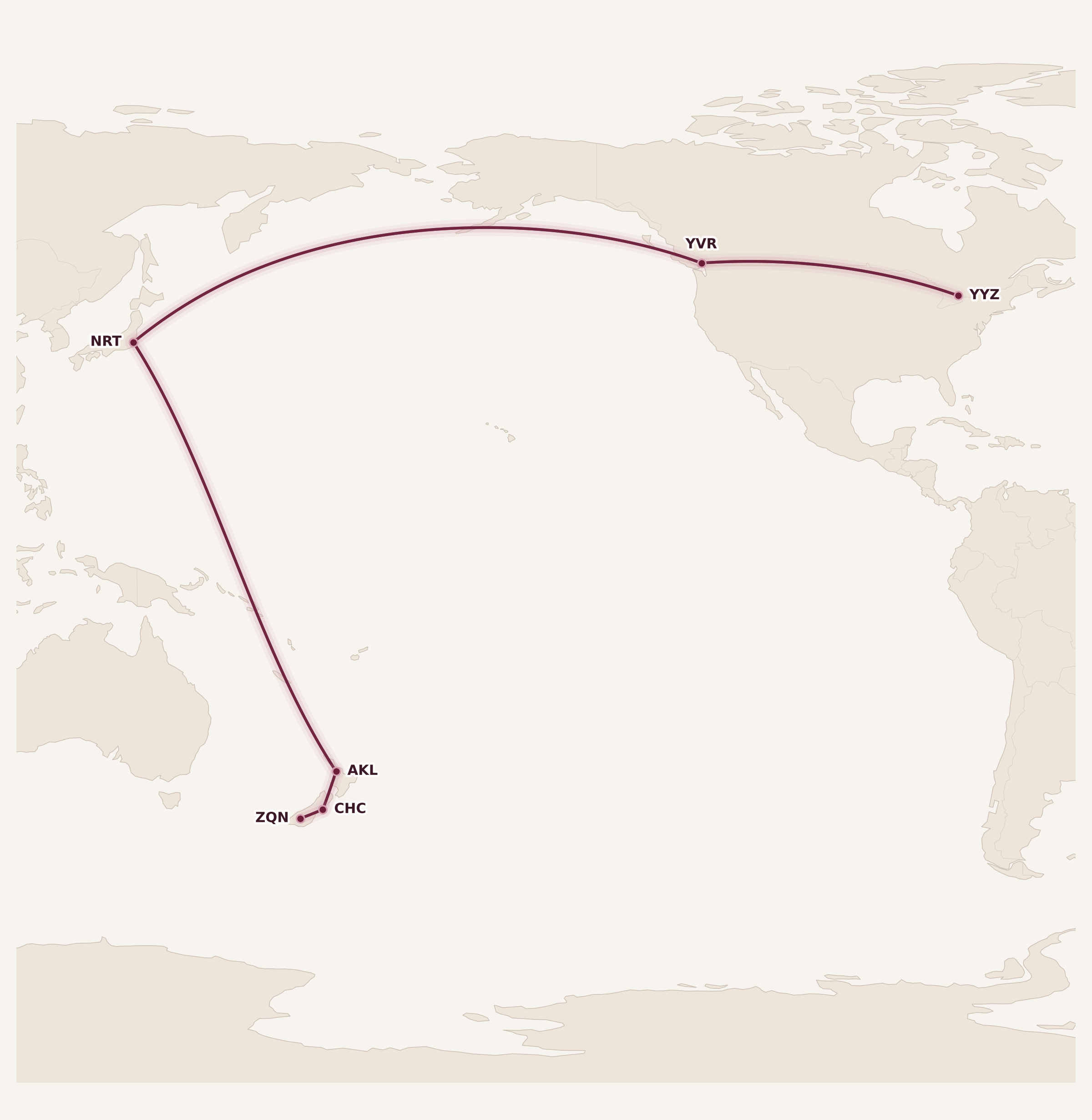 Map for Booked: Aloha, Bula, and Kia Ora