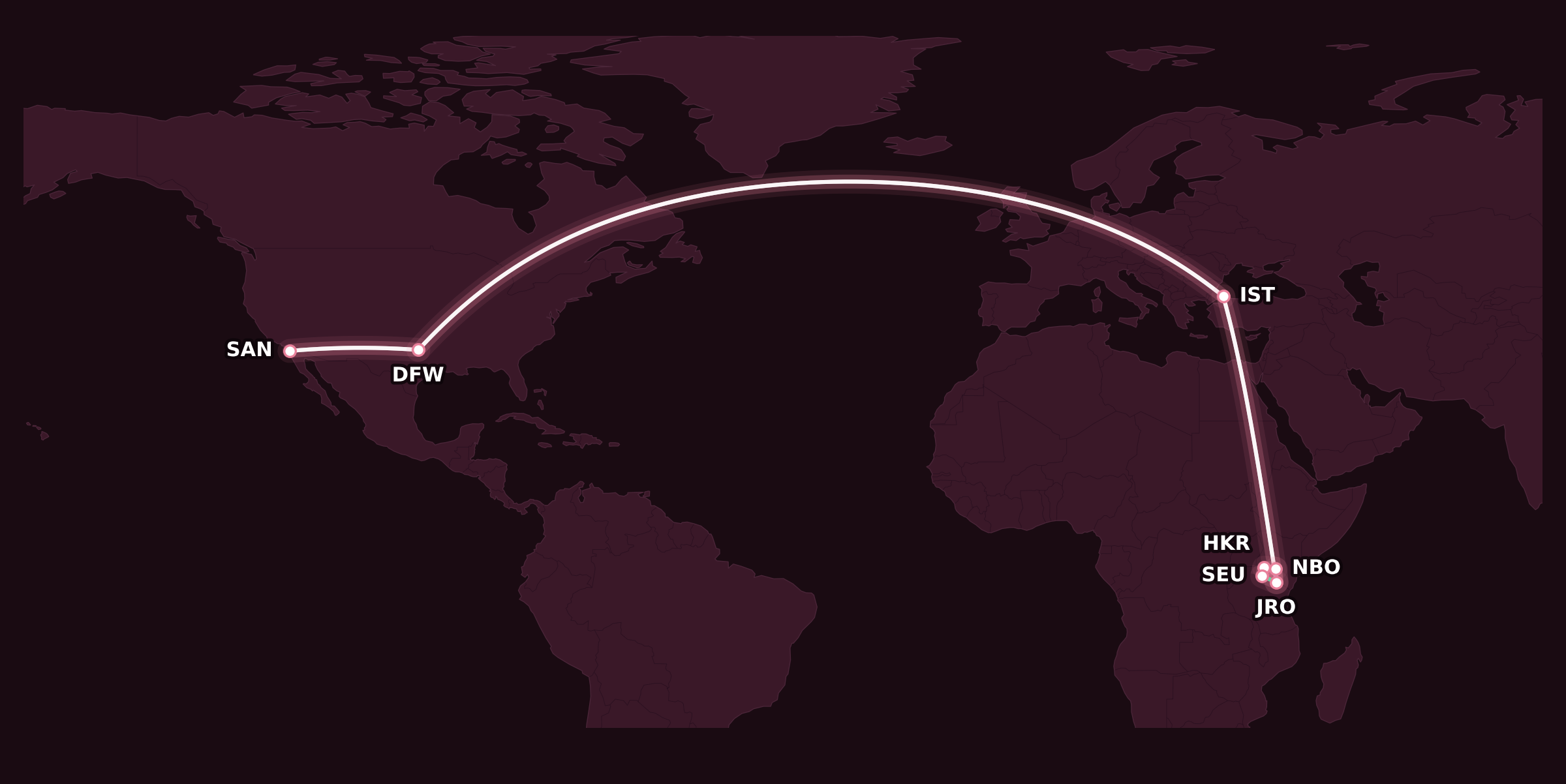 Map for Booked: The Trip of a Lifetime
