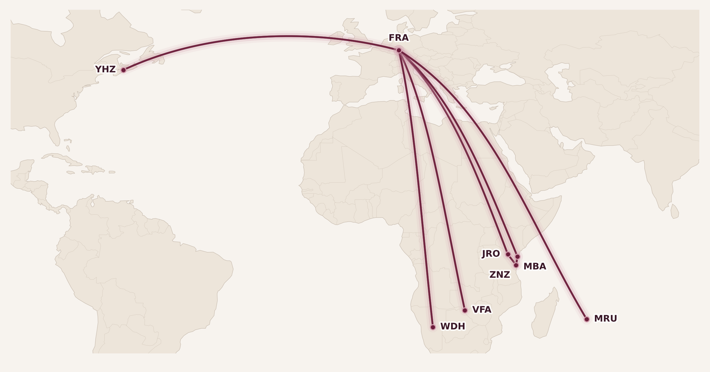 Map for Aeroplan Adds Partnership with Eurowings Discover