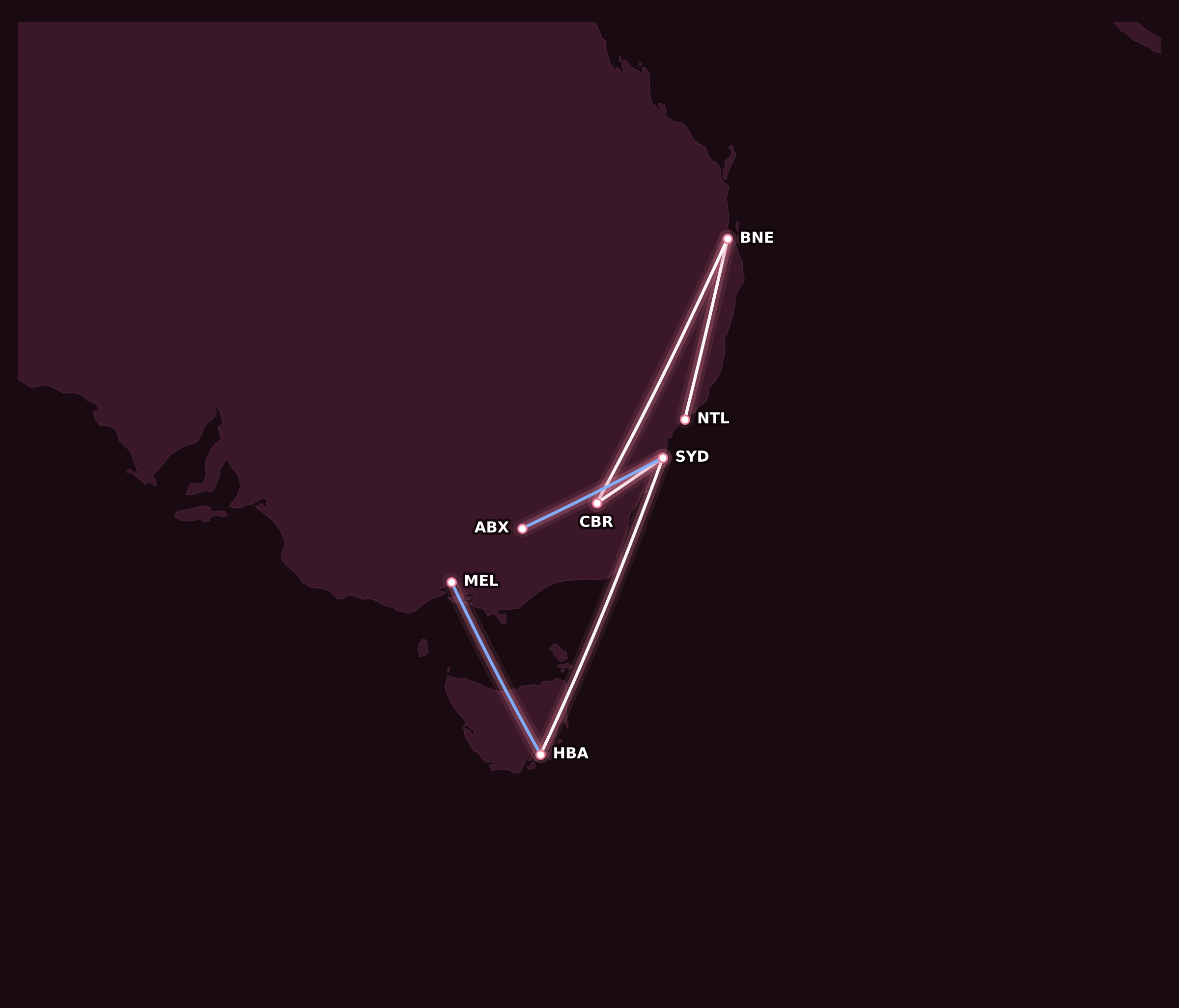 Map for Booked: Sun, Sand, and Australian Lamb