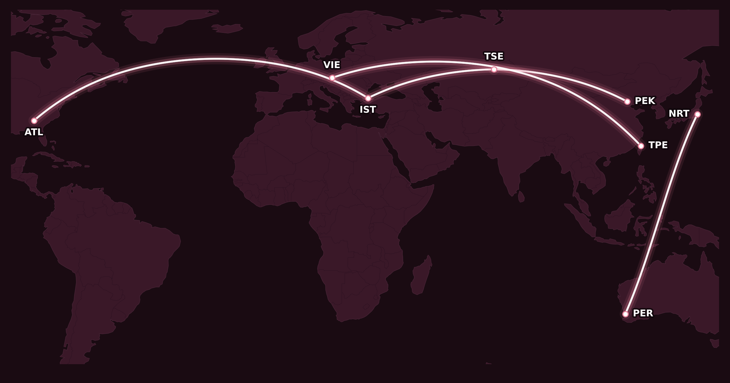 Map for Analyzing My Next Big Aeroplan Mini-RTW
