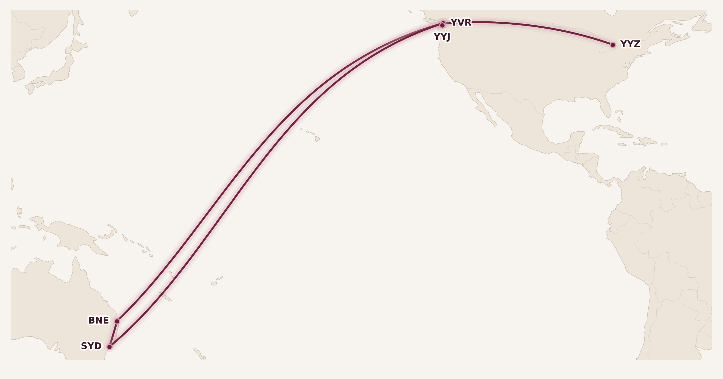 Map for Booked: Sun, Sand, and Australian Lamb