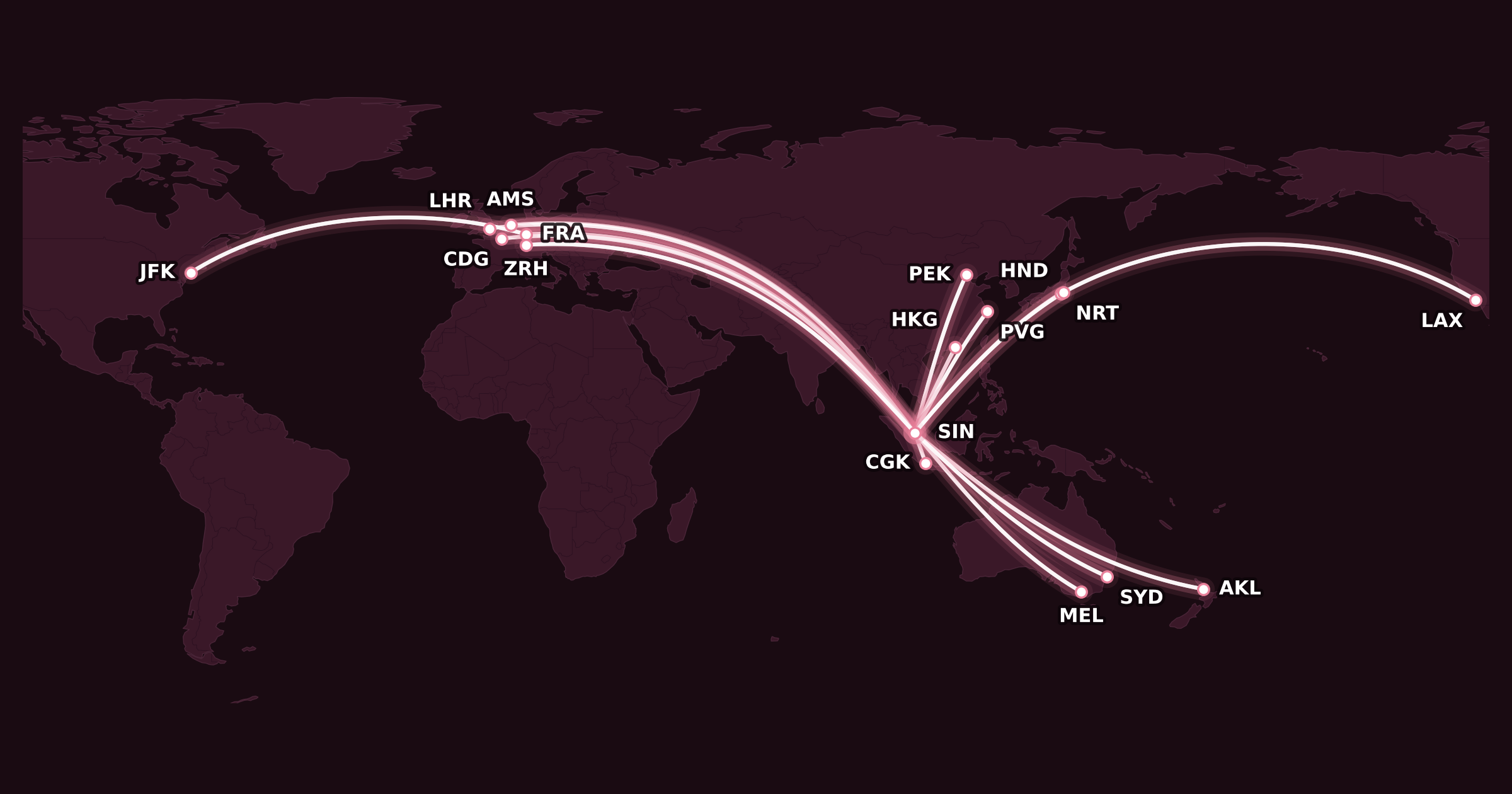 Singapore Airlines Boeing 777 First Class routes