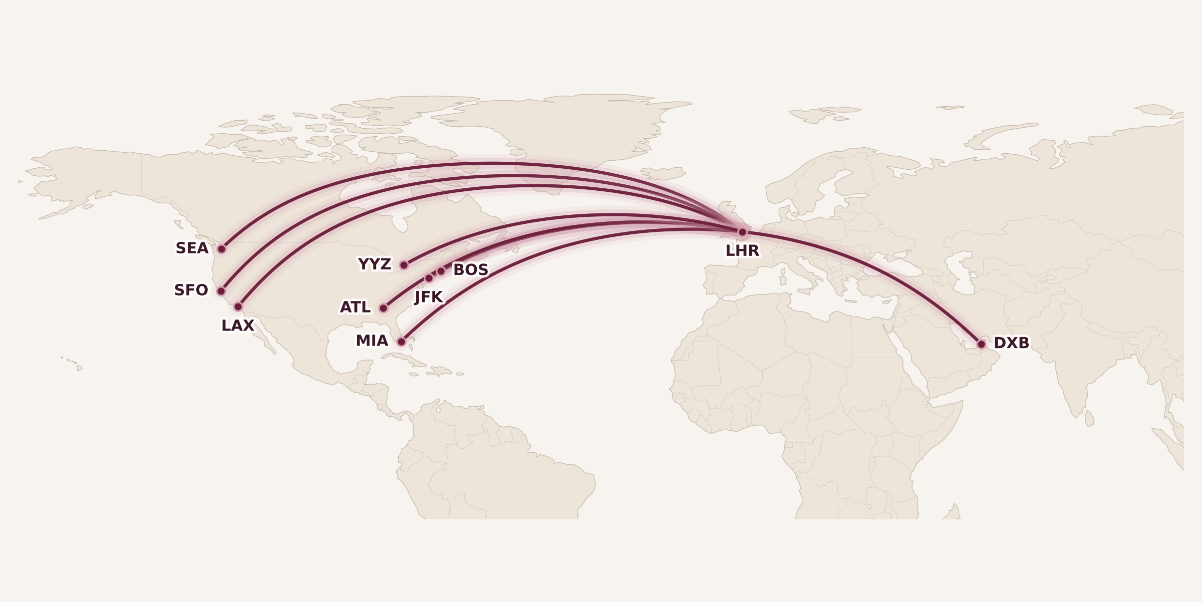 Virgin Atlantic Upper Class Routes